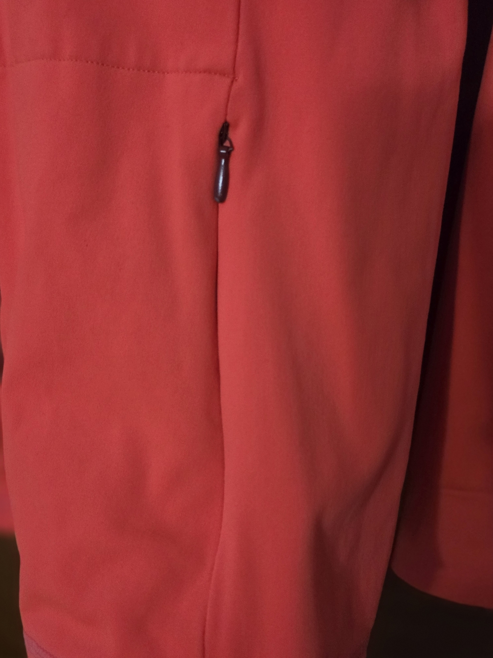 Fabletics Women's Coral-Red Zip Front Bomber Jacket - Picture 3 of 5